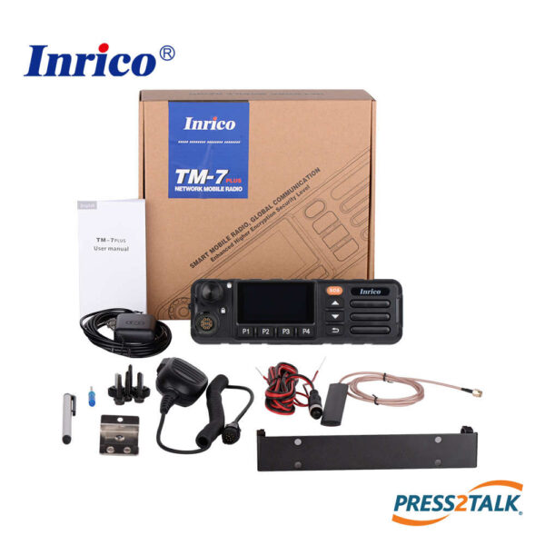 Inrico TM-7Plus PoC Broadband Push to Talk Android vehicle mobile radio accessories