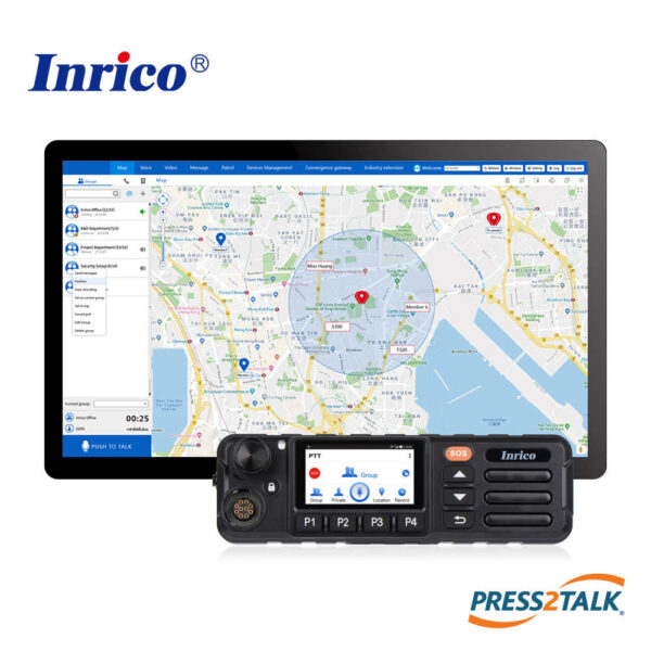 Inrico TM-7Plus PoC Broadband Push to Talk Android vehicle mobile radio