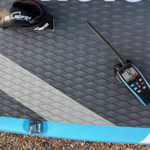 Icom IC-M25 Euro on Paddleboard 1